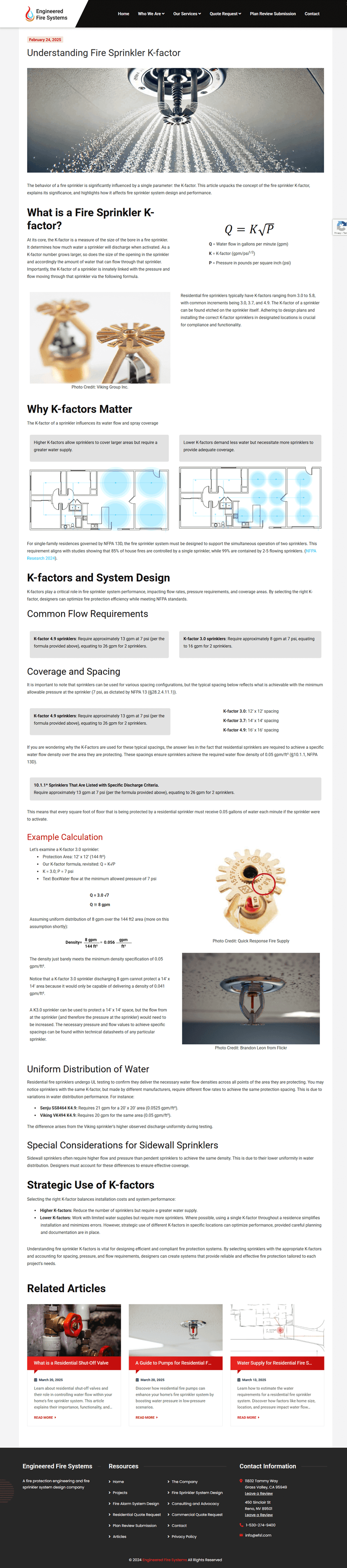 EFS Article Page Screenshot