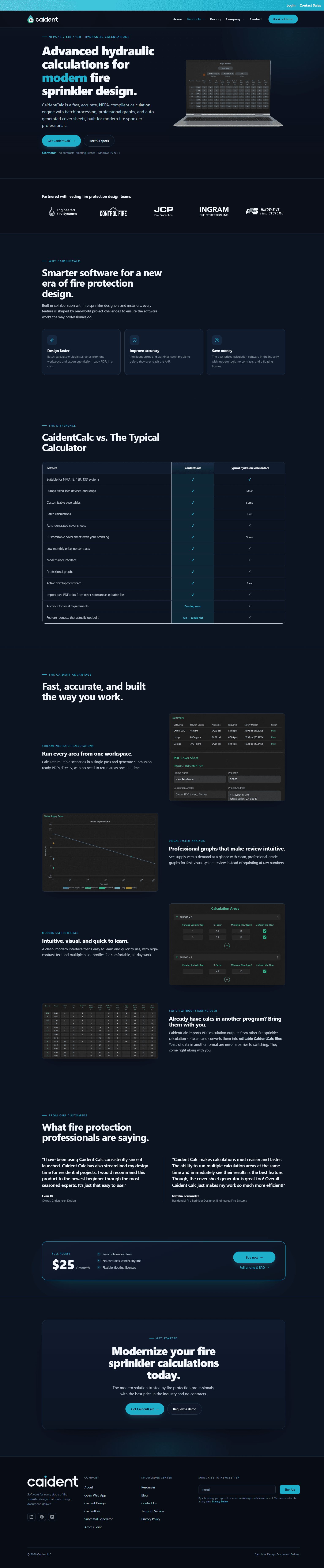 CaidentCalc product page